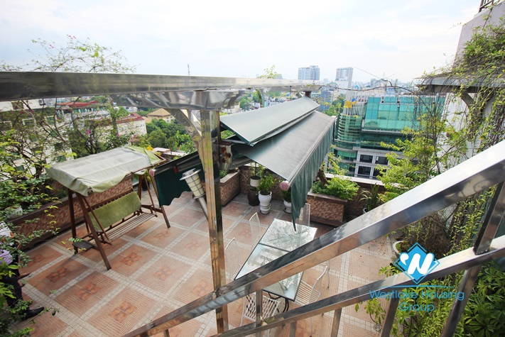 Rooftop with big terrace Studio for rent in centre of Hoan Kiem